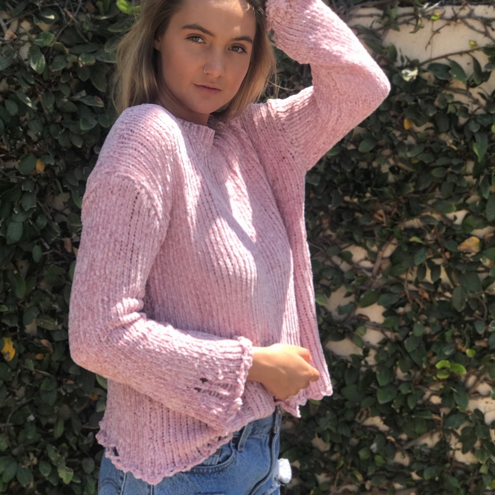 Destructed Chenille Pullover - Picture 3 of 7